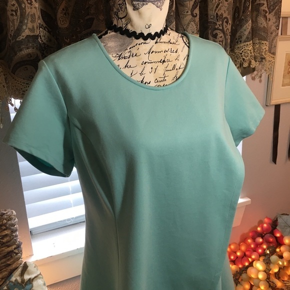 H by Halston short sleeve scoop neck cross front top - Picture 2 of 7